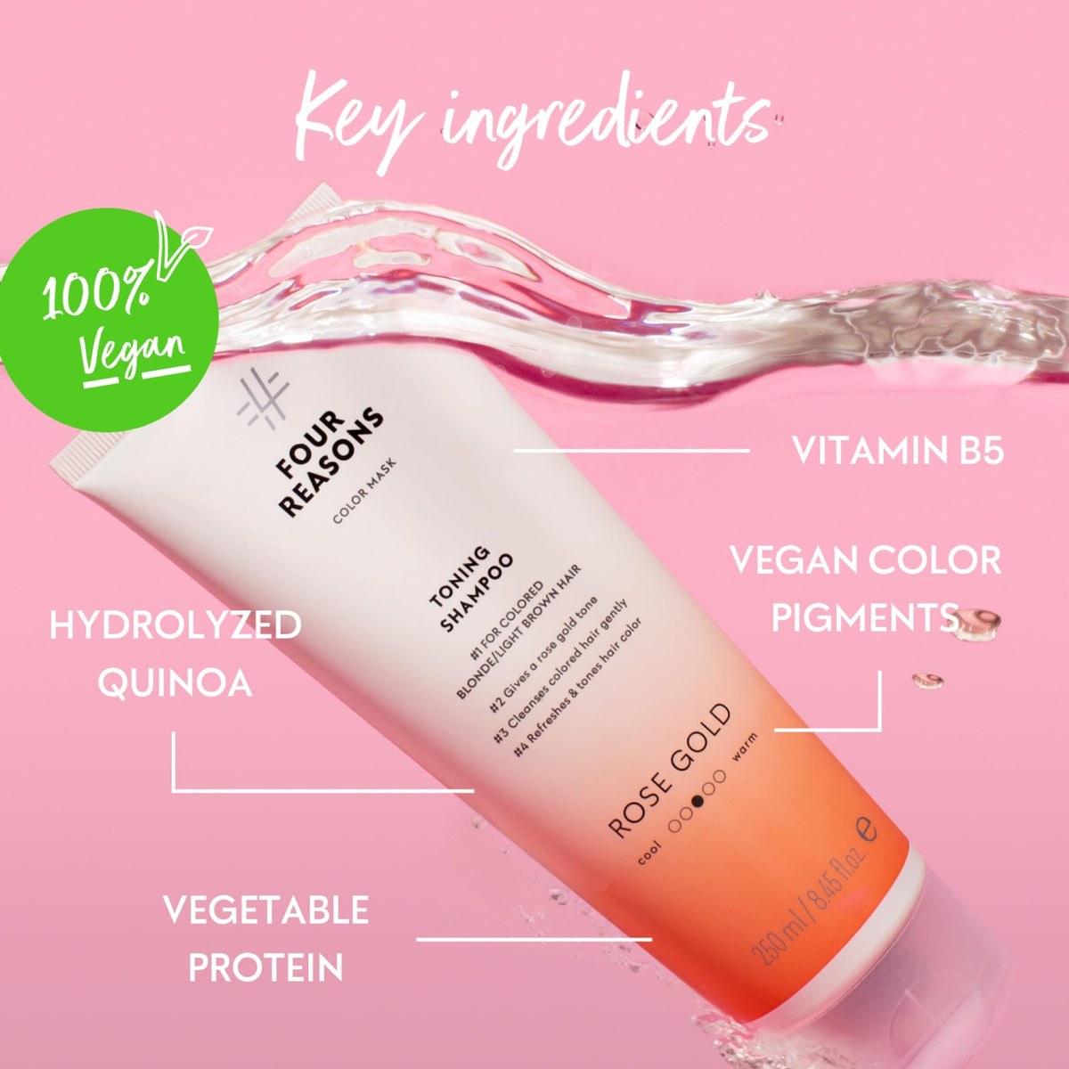 Masque Color Mask Rose Gold avec des ingrédients naturels