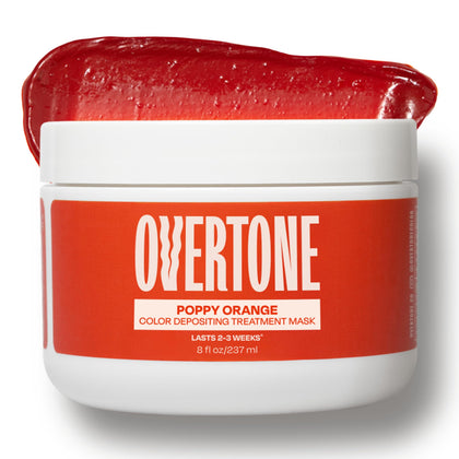 Masque colorant hydratant oVertone Poppy Orange 8 oz vue de face
