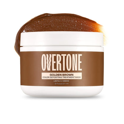 Masque colorant oVertone Brun Doré 8 oz vue de face