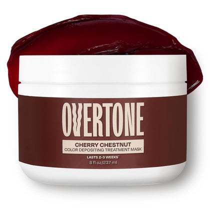 Masque Colorant oVertone Cerise Châtaigne 8 oz vue avant