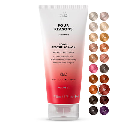 Masque Coloré Rouge de FOUR REASONS, vue avant