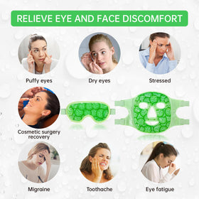 Masque de froid ZNÖCUETÖD sur un visage apaisé