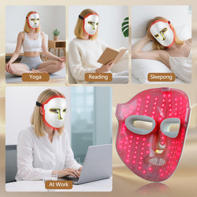 Masque de lumière LED Kelyoo sur un fond neutre