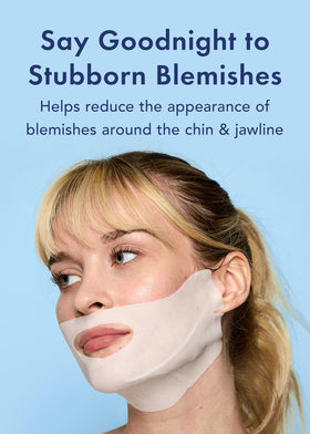 Masque de menton Rael en application sur une peau propre