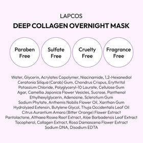 Masque de nuit LAPCOS avec ingrédients naturels