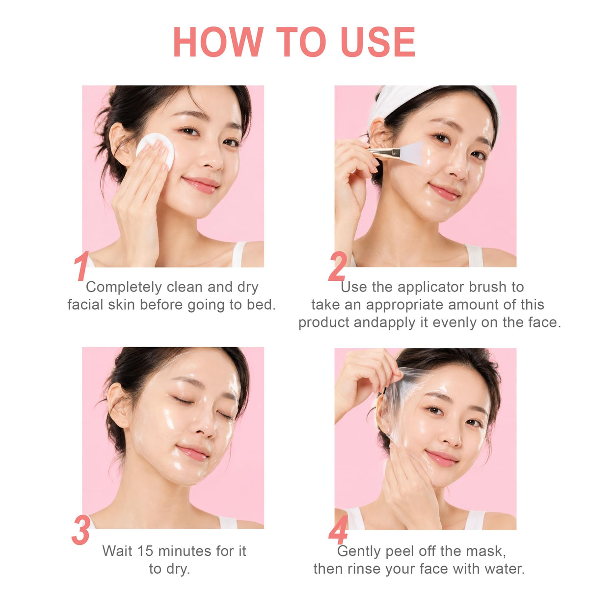 Masque de nuit YURI KOREA sur une table de soins de beauté