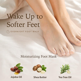 Masque de pieds Epielle en utilisation sur des pieds