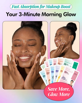 Masque DERMAL en application sur un visage