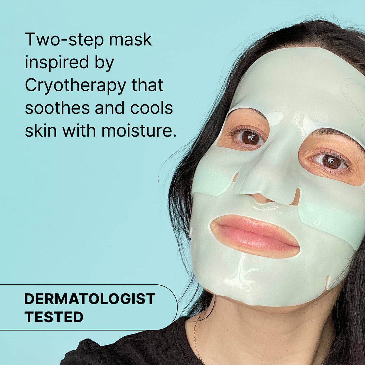 Masque Dr.Jart+ Cryo Rubber ouvert avec ampoule visible