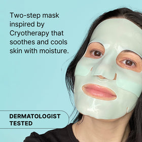 Masque Dr.Jart+ Cryo Rubber ouvert avec ampoule visible
