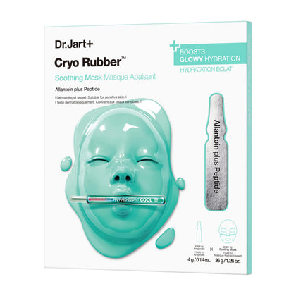 Masque Dr.Jart+ en caoutchouc apaisant vue de face