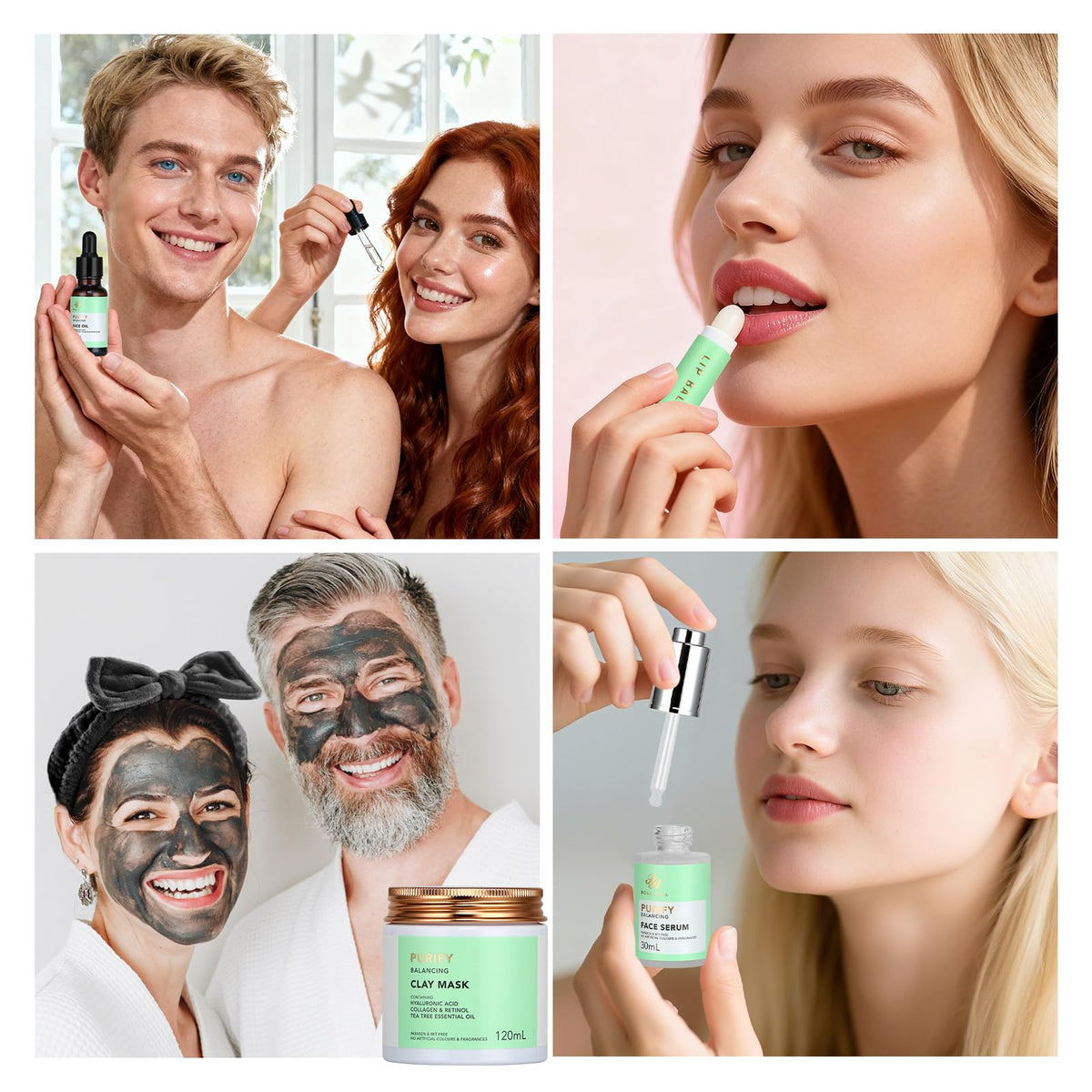 Masque en argile du coffret de soins visage RA ROSA ACCA