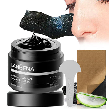 Masque en Charbon de Bambou LANBENA 60pcs devant