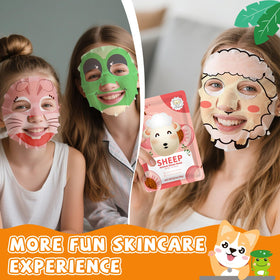Masque en forme de mouton de KONEUK, utilisation festive