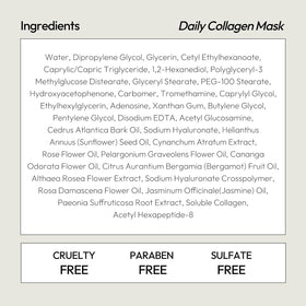 Masque en tissu collagène LAPCOS - ambiance spa