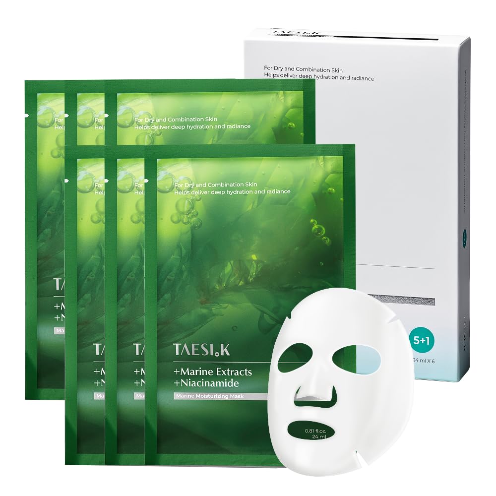 Masque en tissu hydratant TAESI.K avec niacinamide, face avant