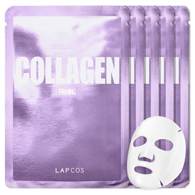 Masque en tissu LAPCOS Collagène pack de 5 face avant
