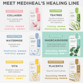 Masque en tissu MEDIHEAL avec essences hydratantes