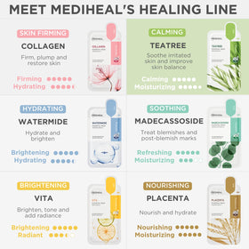 Masque en Tissu MEDIHEAL avec un fond naturel
