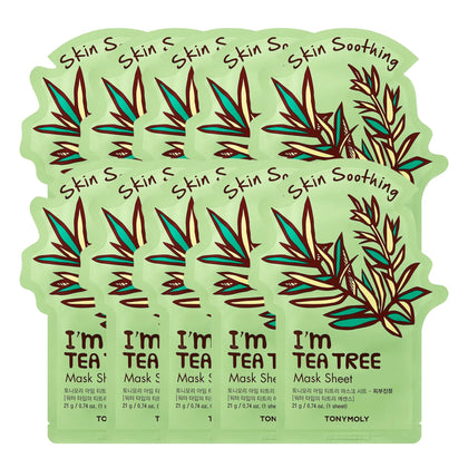 Masque en tissu TONYMOLY I’m Tea Tree pack de 10