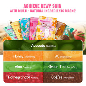 Masque en tissu ZealSea applicatif sur un visage