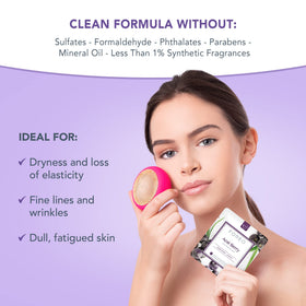 Masque FOREO Acai Berry avec texture douce en Tencel