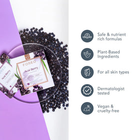 Masque FOREO Acai Berry dans son emballage