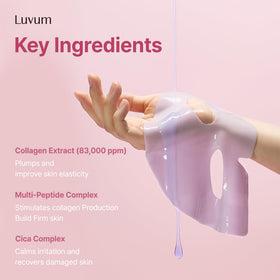 Masque Gel Hydrogel LUVUM avec ingrédients naturels