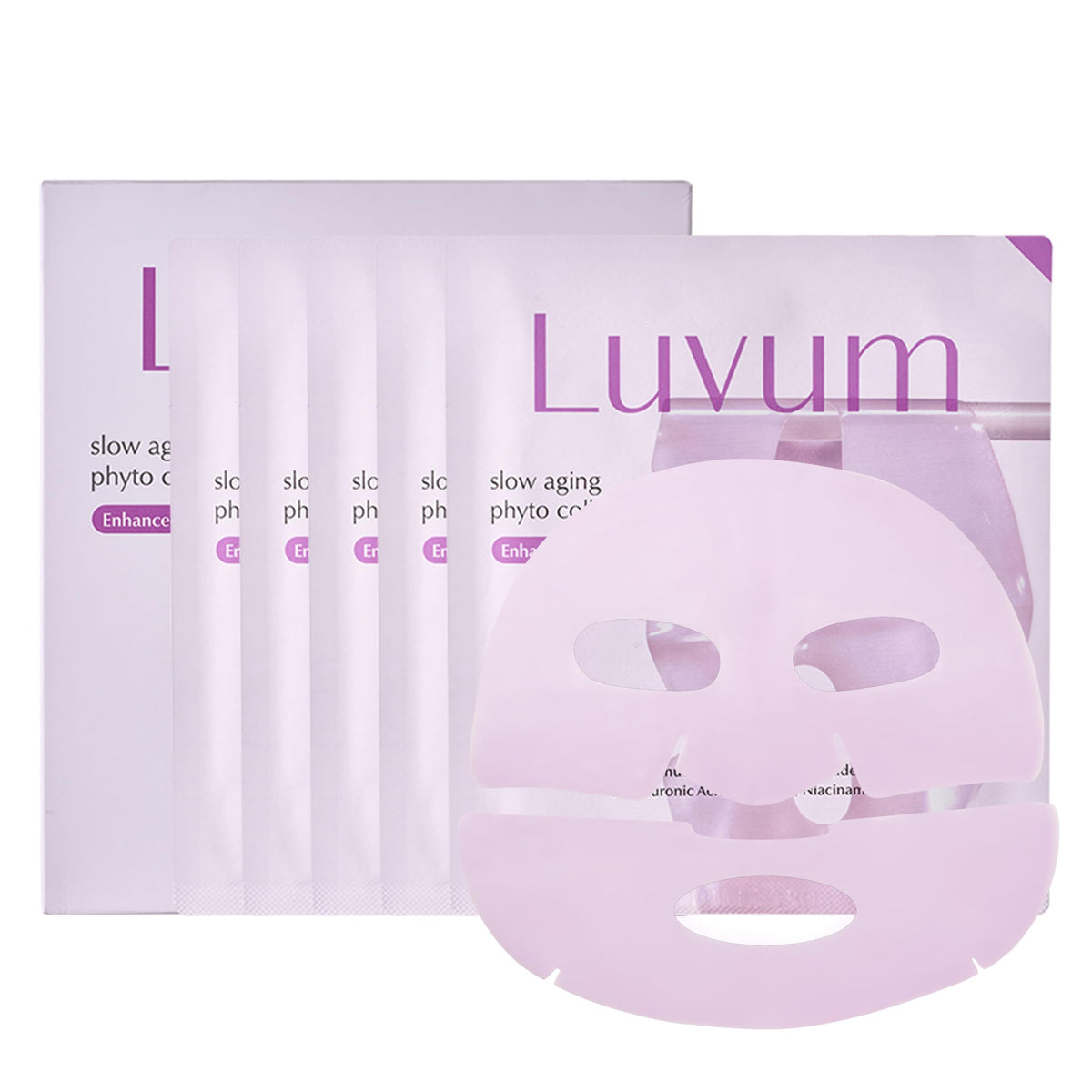 Masque Gel Hydrogel LUVUM Collagène Phyto pack de 5