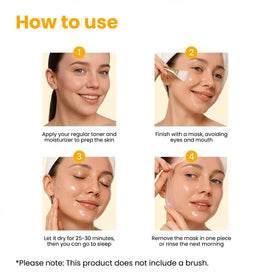 Masque hydratant au curcuma et acide kojique en pot ouvert