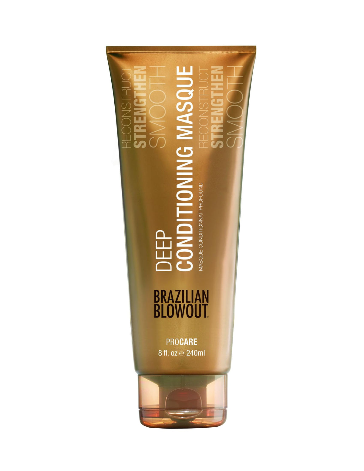 Masque Hydratant BRAZILIAN BLOWOUT 8 oz vue avant avec texture crémeuse