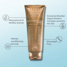 Masque Hydratant BRAZILIAN BLOWOUT application sur cheveux mouillés
