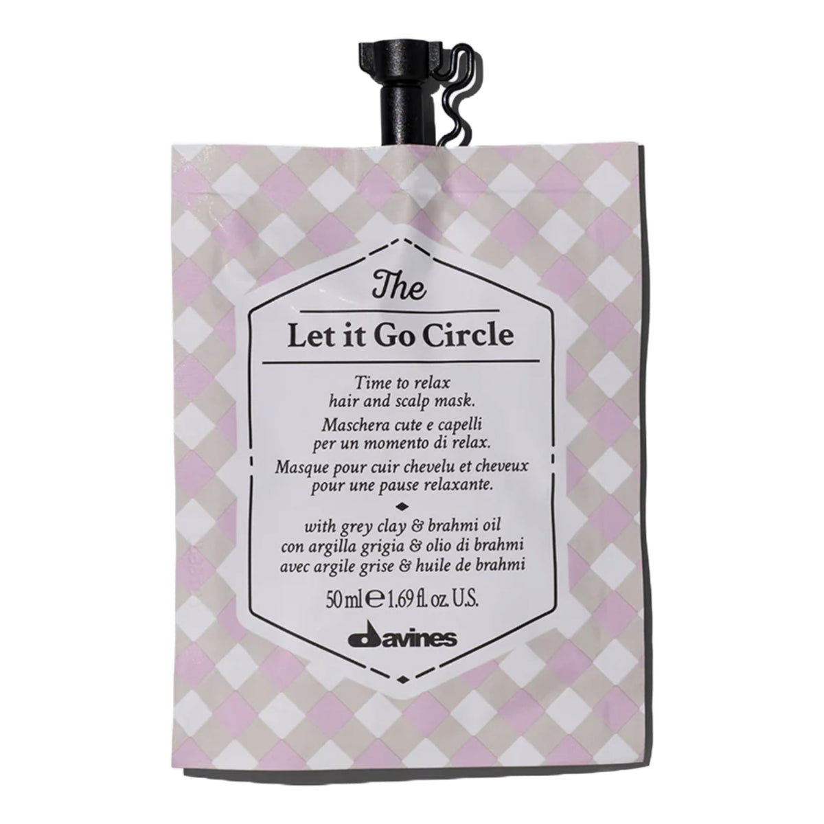 Masque hydratant déstressant Davines 50g vue avant