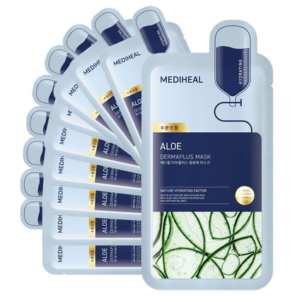 Masque Hydratant Quotidien Aloe MEDIHEAL paquet de 10 pièces