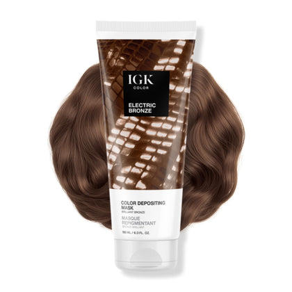 Masque IGK Bronze Électrique 200g vue de face