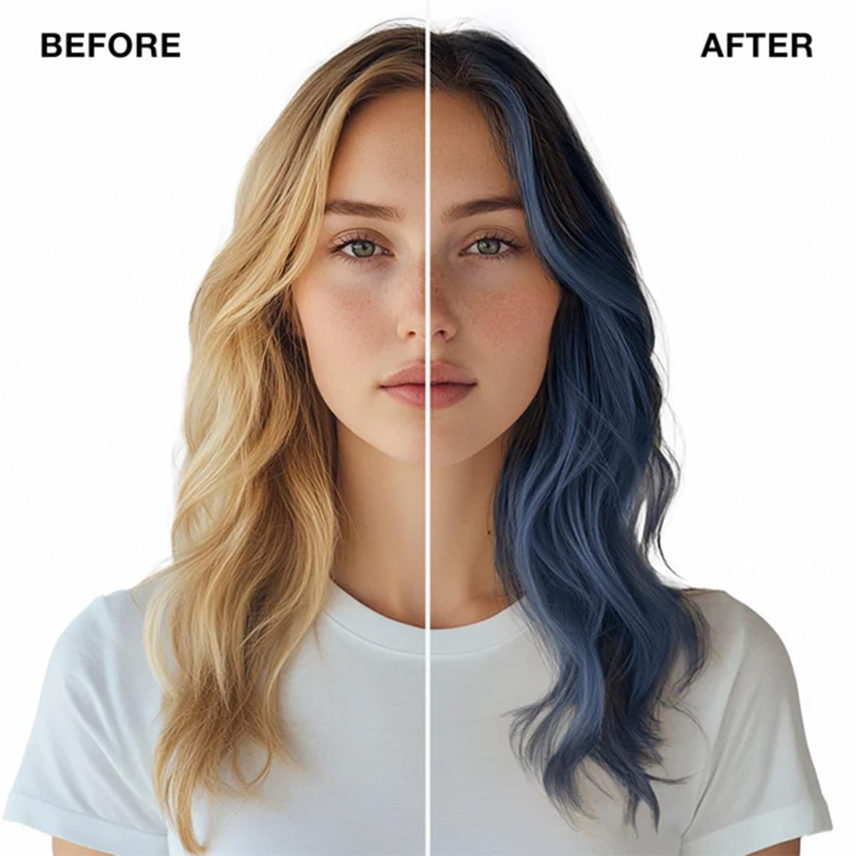 Masque IGK PEEK-A-BLUE 200g application sur cheveux