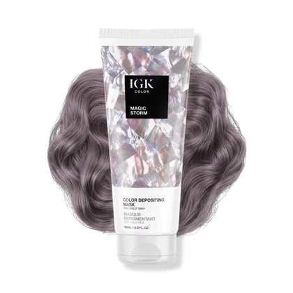 Masque IGK Violet Clair 209g vue avant avec packaging