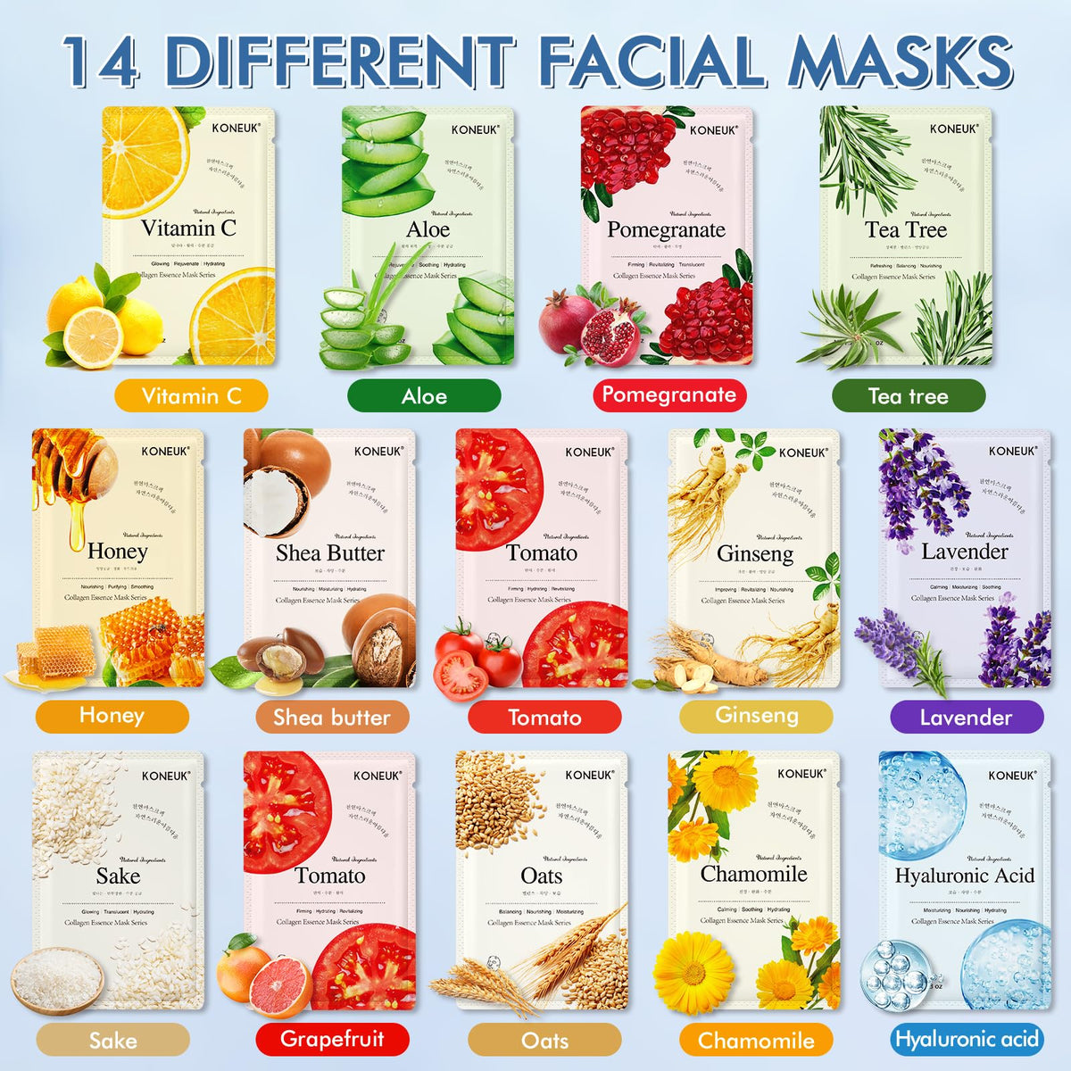 Masque KONEUK sur un visage relaxé pendant le soin