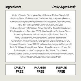 Masque LAPCOS Aqua K Beauty en utilisation