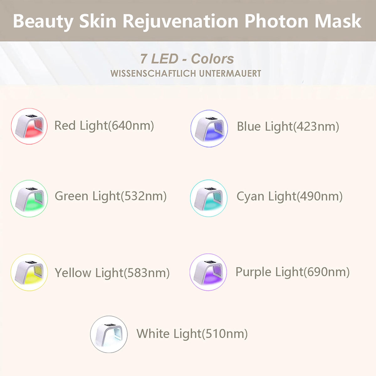 Masque LED Fxtiaa avec lumière rouge en cours d'utilisation
