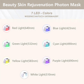 Masque LED Fxtiaa avec lumière rouge en cours d'utilisation