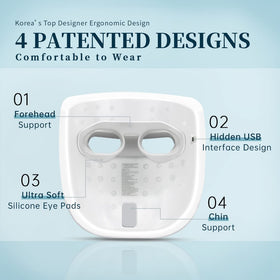 Masque LED GYH en cours d'utilisation sur un visage