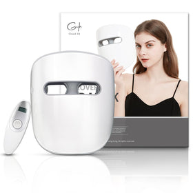 Masque LED GYH vue avant avec éclairage rouge et bleu