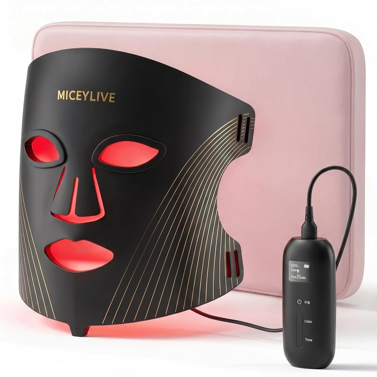 Masque LED MICEYLIVE vue avant avec 432 LEDs