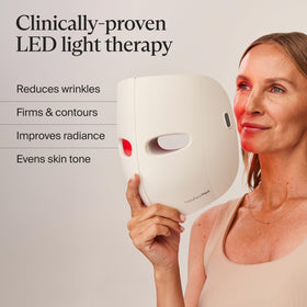 Masque LED TheraFace avec accessoires et mode d'emploi