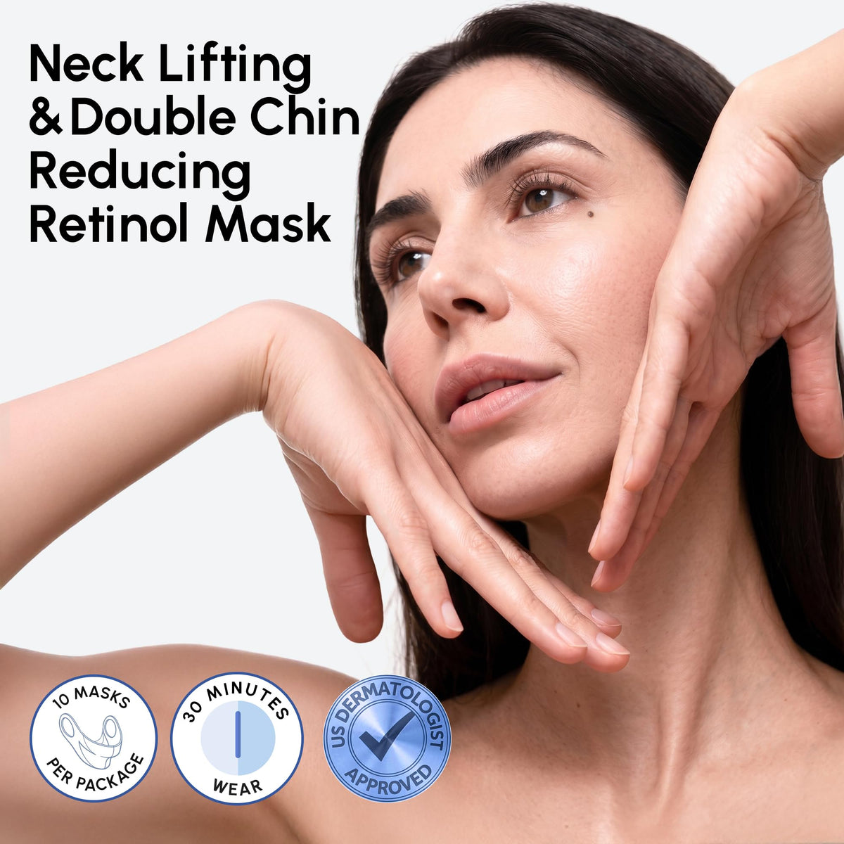 Masque lifting V Line MAREE application sur le visage