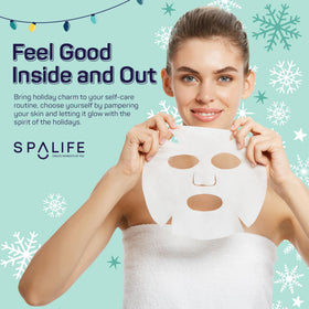 Masque lissant au jaune d'œuf SpaLife sur fond blanc