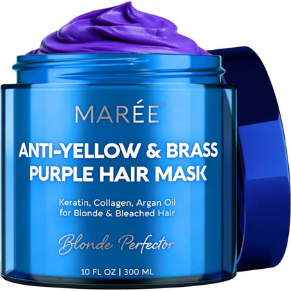 Masque MAREE Anti Jaune pour Cheveux Abîmés 431g, vue de face