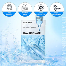 Masque MEDIHEAL avec texture en gros plan
