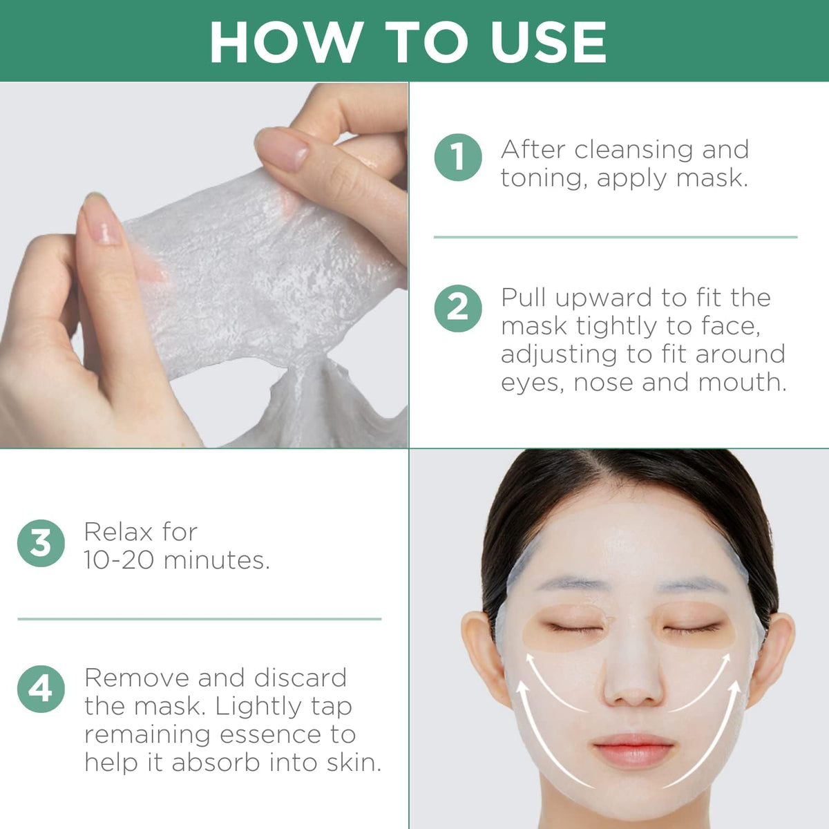 Masque MEDIHEAL Madecassoside, contenu et emballage éco-responsable